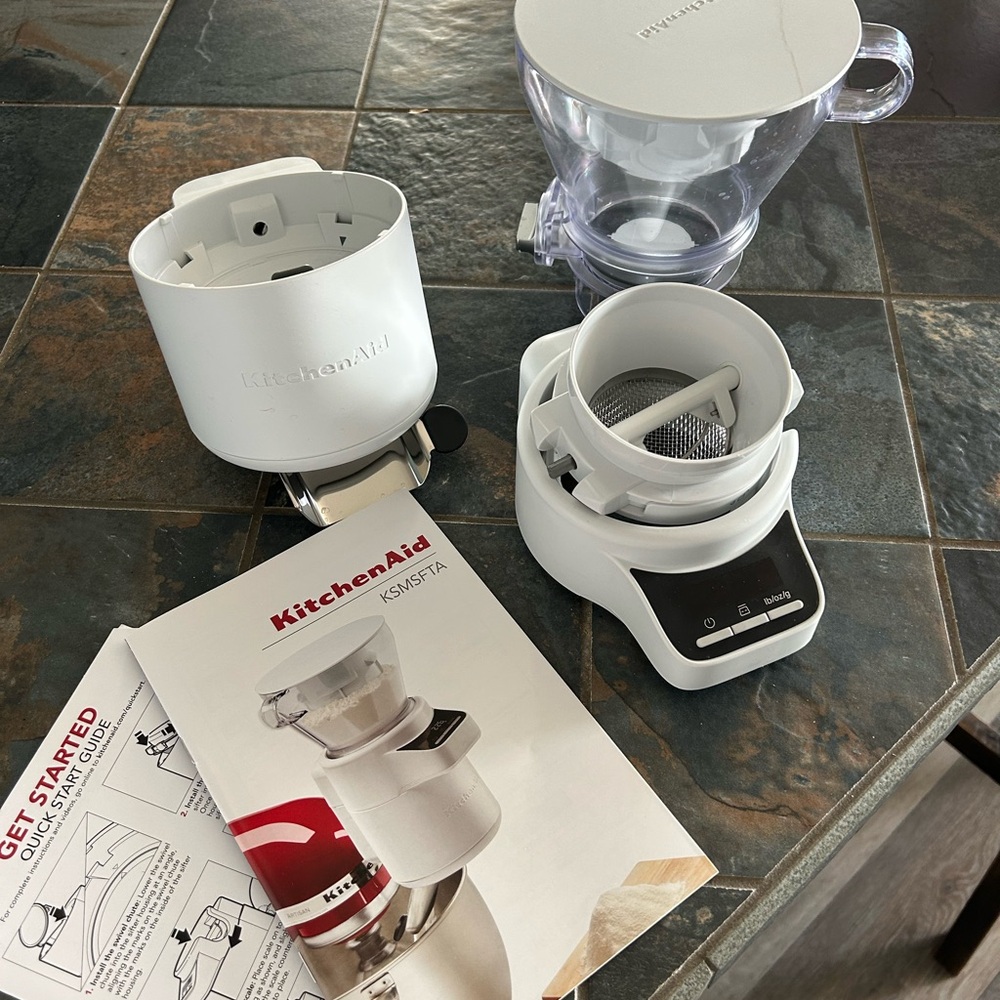 KitchenAid White Sifter and Scale Attachment
